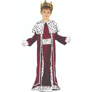 Fiestas Guirca - Kinderkostuum drie koningen rood 10-12 jaar