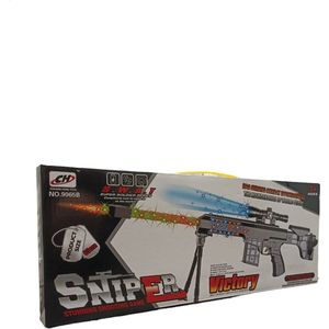 Speelgoedgeweer machine gun - LED licht, schietgeluiden- 63CM -Sniper--Speelgoed