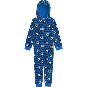 Voetbal Onesie voor Kinderen - Fleece Loungekleding in Rood of Blauw