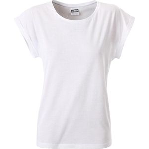 James and Nicholson Vrouwen/dames Casual T-shirt (Wit)