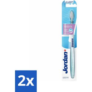 2 x Jordan - Tandenborstel - Target Sensitive - Ultra Soft - Tandenborstel - Gevoelige Tanden - Zachte Tandenborstel - Kleine Borstelkop - Ultra Zachte Borstelharen