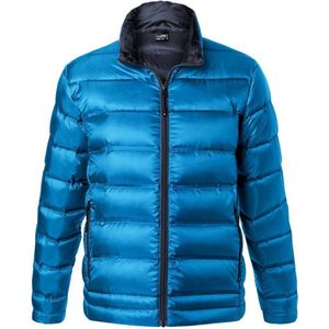 James and Nicholson Heren Quilted Down Jacket (Blauw/Zwaar)