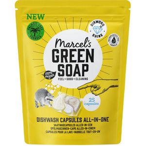 Marcel's Green Soap - Vaatwascapsules Eco All-In-One - Voordeelverpakking - 4 x 25 stuks