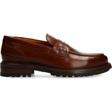 Manfield - Loafers - Cognac - Leren