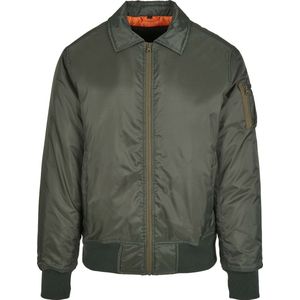Classics Bomber Jacket Groen / Oranje maat XL