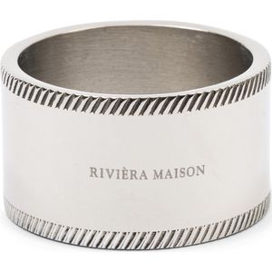 Riviera Maison Servetring, Tafeldecoratie, Met RM logo - RM Monogram Napkin Ring - zilver - Aluminium
