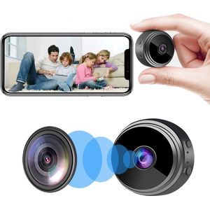 Crrynuo, Camera HD wifi-camera – Beste minicamera – 1080P – Minicamera voor huisdieren, baby's en oppas
