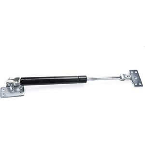 Universele gasveer (gasdrukveer) met beugels (200N/20kg, 258 mm, zwart)