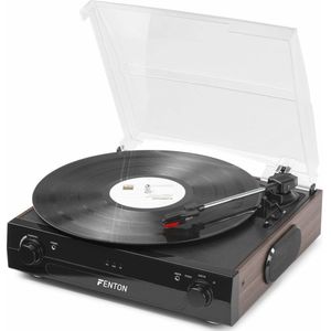 Platenspeler met Bluetooth, Ingebouwde Speakers en USB Aansluiting - Zwart