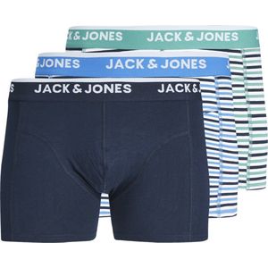 Jack & Jones Heren Boxershorts Trunks JACKODA Gestreept 3-Pack - Maat XXL