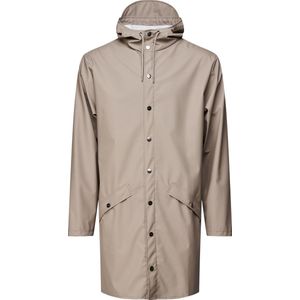 Rains Long Jacket Taupe Unisex - Maat XXS/XS