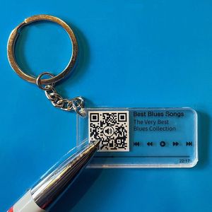 Allernieuwste.nl® QR Sleutelhanger BEST BLUES SONGS - Video Blues Collection - Gadget QR code Geschenk Idee Cadeau Blues-fan - Beeld en Geluid Gadget - MU08 Sinterklaas Cadeau