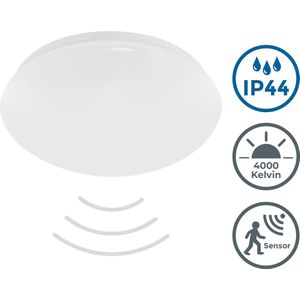 B.K.Licht - LED Badkamerverlichting met sensor - plafondlamp badkamer - IP44