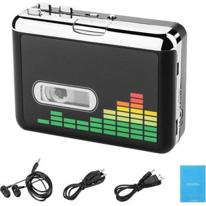 Discman - Draagbare Cassette Speler - Digitale USB-audio-muziek - MP3-converter