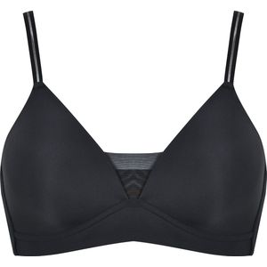 Naturana - Voorgevormde soft bh met mesh detail - 5758 - Zwart - 95B