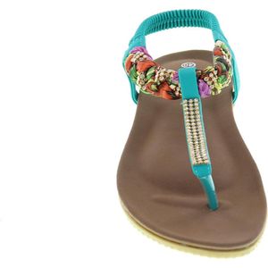 Boho Ibiza Slippers Eline by Mrchlabel - Mintgroen - Maat 36