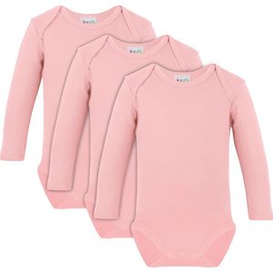 Link Kidswear Meisjes Rompertje GOTS - Baby Roze - Maat 50/56