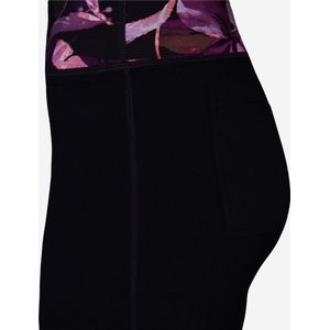 Skechers - Sportbroek - Zwart multi - Flare Pijpen - Hoge Taille