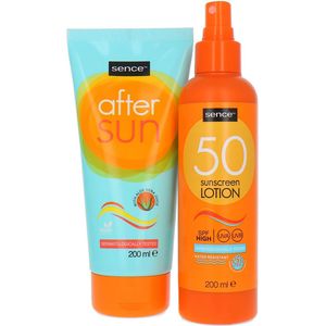 Sence Sunscreen Lotion SPF 50 + Aftersun - 2 x 200 ml