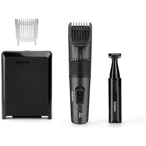 Tondeuse met Carbon Titanium Messen voor Hoofdharen en Baard, 25 Lengtes, Draadloos, Inclusief Detailtrimmer