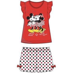 Disney Minnie Mouse set - Mickey & Minnie - rood - maat 122/128 (8 jaar)