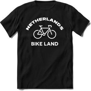 Nederland - Wit - T-Shirt Heren / Dames  - Nederland / Holland / Koningsdag Souvenirs Cadeau Shirt - grappige Spreuken, Zinnen en Teksten. Maat XL