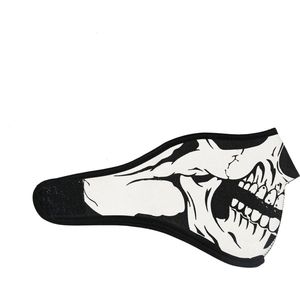 Ademend Half Gezichtsmasker Schedel Omkeerbare Ski Snowboard Neck Warmer FM09 -> Ademend Omkeerbaar Half Gezichtsmasker Schedel Ski Snowboard Neck Warmer FM09