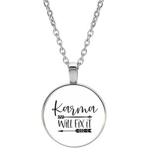 Ketting Glas - Karma Will Fix It