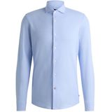 Slim fit zakelijk overhemd van jersey
