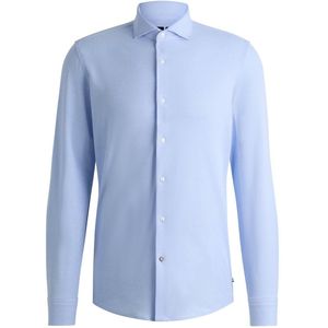 Slim fit zakelijk overhemd van jersey