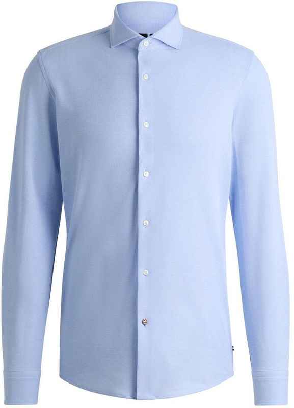 Slim fit zakelijk overhemd van jersey