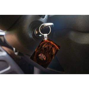 Sleutelhanger - Schotse Hooglander - Koe - Portret - Dieren - Uitdeelcadeautjes - Plastic