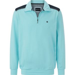 TARLON - Sweatshirt - Turquoise - Katoen - Sportieve Elegant