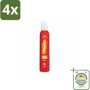 Wella – New Wave Curls & Waves – Haarmousse – 200 ml - Voordeelverpakking - 4 stuks - Haarmousse - Kruldefinitie