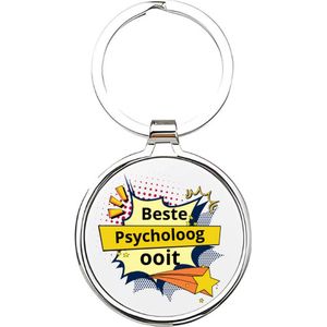 Akyol - de beste psycholoog ooit Sleutelhanger - Psycholoog - de beste psycholoog - psychiater - psycholoog - therapie - therapeut - hulpbieder - psychologe - cadeau voor een psycholoog - 4 x 7,5 CM