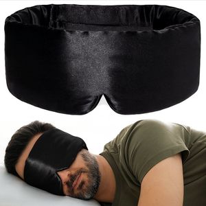 Luxe Full Face Slaapmasker - Zwart - Zijdezacht & Lichtdicht - Verstelbaar - Luxe Oogmasker - Geschikt voor Zijslapers