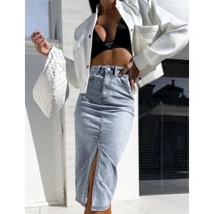 Denim rok, lichtblauw, maat 38