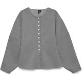 Vero Moda - Vmklea Ls O-neck - Vest - Medium Grey Melange - Dames