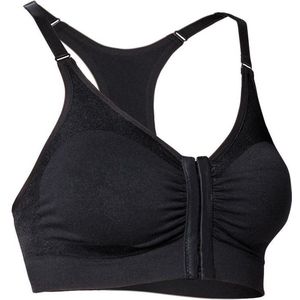 Beha dames Gancetti zwart M/L - sluiting voorzijde - Made in Italy