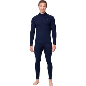 DANISH ENDURANCE Merino Thermo Ondergoed Set - Extreme Kou - voor Heren - Marineblauw - L