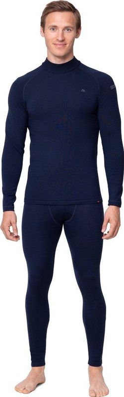 DANISH ENDURANCE Merino Thermo Ondergoed Set - Extreme Kou - voor Heren - Marineblauw - XL