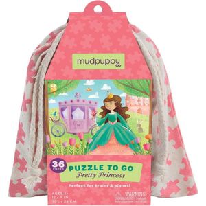 Mudpuppy reispuzzel Mooie prinses mini puzzel to go