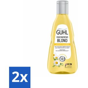 2 x Guhl - Shampoo - Colorshine Blond - 250 ml - Blond Haar - Glans Shampoo - Kleurverzorging - Chardonnay-bes - Blond Shampoo