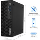 Medion - PICOWORX T80 II MD340072 - Desktopcomputer - Intel Core i7-13650HX - 16GB RAM - 1TB SSD
