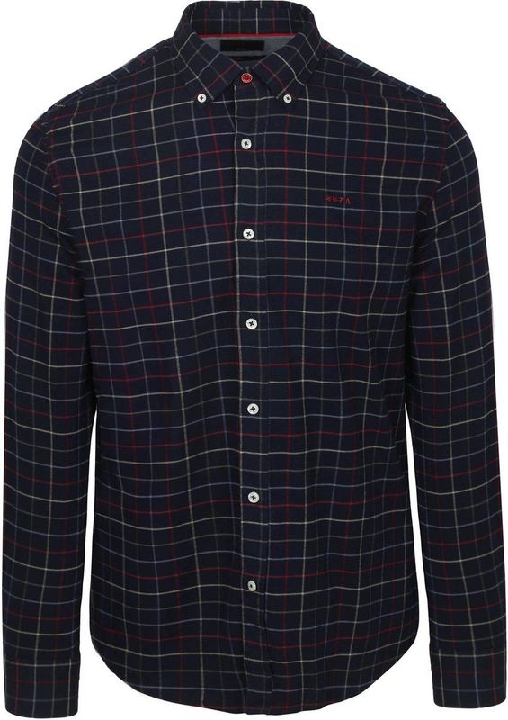 NZA - Casual LM - Blauw - Overhemd - Katoen met Stretch