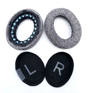 Geschikt voor de Bose NC700/700 noise cancelling earphones memory foam - duurzaam oorkussen-(1 paar grijze bedrukte oorkussens)