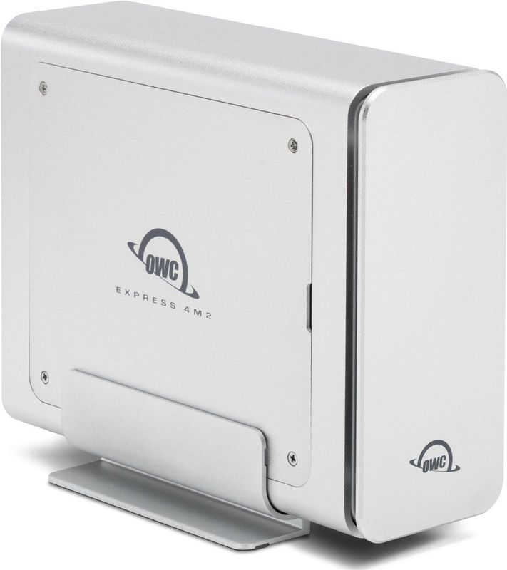 OWC - Express 4M2 - Externe Behuizing - Zilver - 4-Slot M.2 NVMe SSD Enclosure - USB4 - Tot 3200MB/s