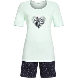 Ringella – Heart Print – Pyjama – 2211310 – Helles Lagune - 44