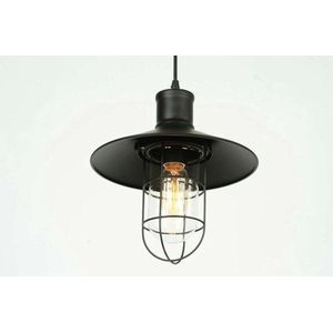 Industriele Maritieme Kooi - Hanglamp - Ø 27 cm - Zwart