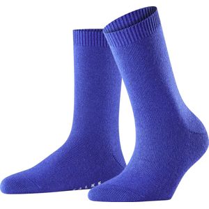 FALKE Cosy Wool zonder motief zacht dik winter warm ondoorzichtig halfhoog comfortabel  Merinowol Kasjmier Blauw Dames sokken - Maat 39-42